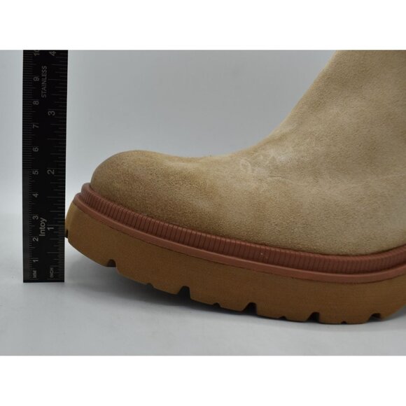 Sofft Womens Size 9.5 Jenine Lennox Tan Suede Zip Block Heel Ankle Boots Shoes - Picture 12 of 15